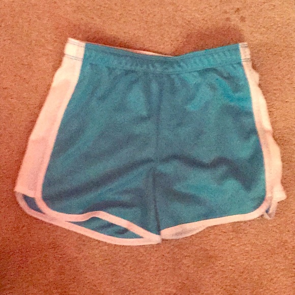 Blue and white side striped justice shorts - Picture 1 of 1